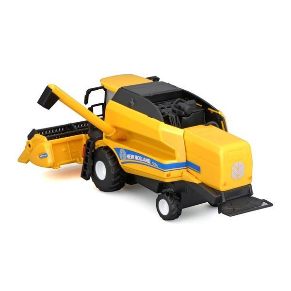 Автомодель Зернозбиральний комбайн "New Holland TC5.90" Bburago 18-31721 із зерновою жниваркою 18-31721 фото
