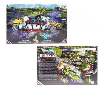 Дитяча настільна розважальна гра "Crazy Cars Race" DTG94R від 3х років DTG94R фото