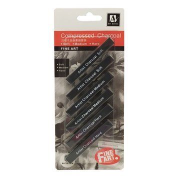 Воскові олівці "Artist Charcoal Soft" CPC0810 чорні CPC0810 фото